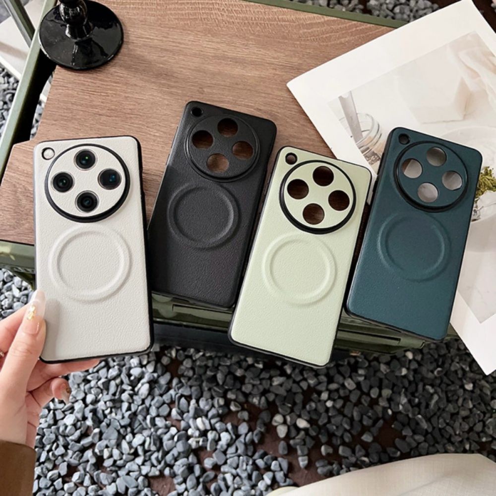 Cover Hoesje Oppo Find X8 Pro Telefoonhoesje Magsafe-compatibel Leerlook