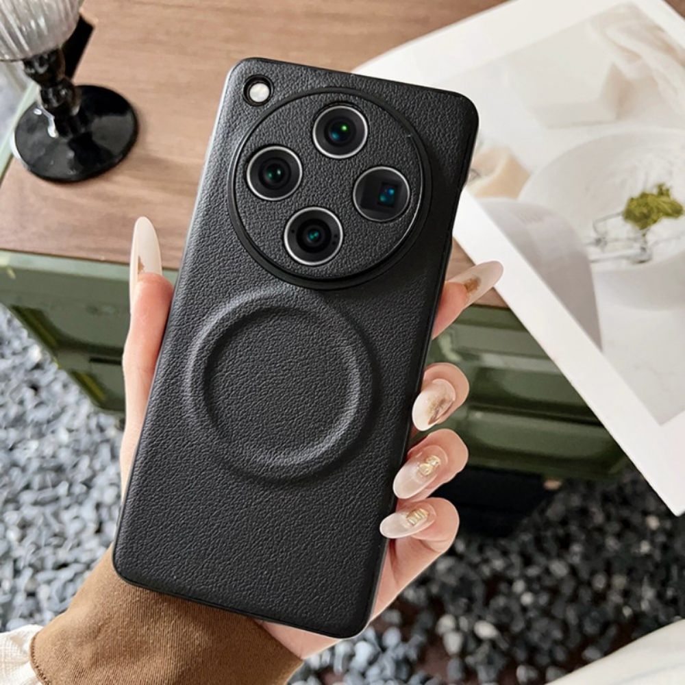 Cover Hoesje Oppo Find X8 Pro Telefoonhoesje Magsafe-compatibel Leerlook