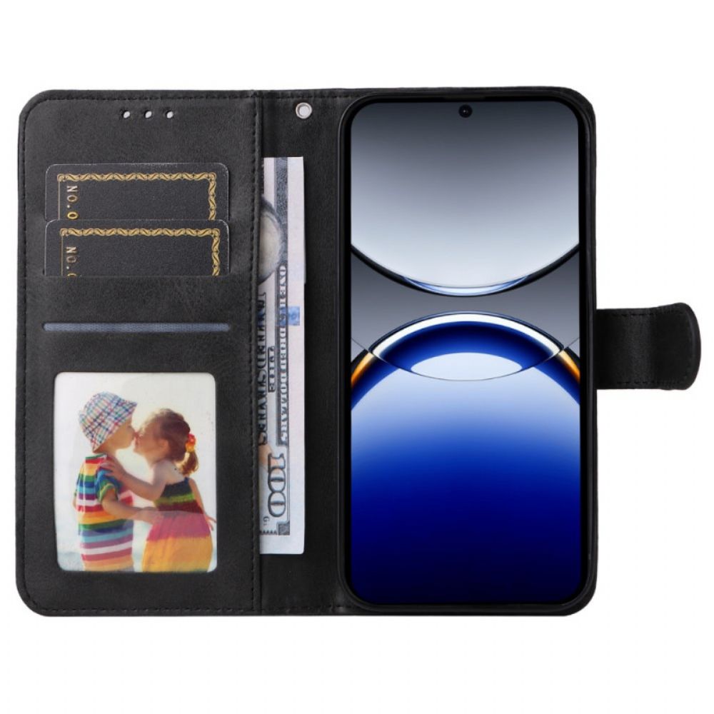 Flip Case Leren Oppo Find X8 Pro Kunstleren Band