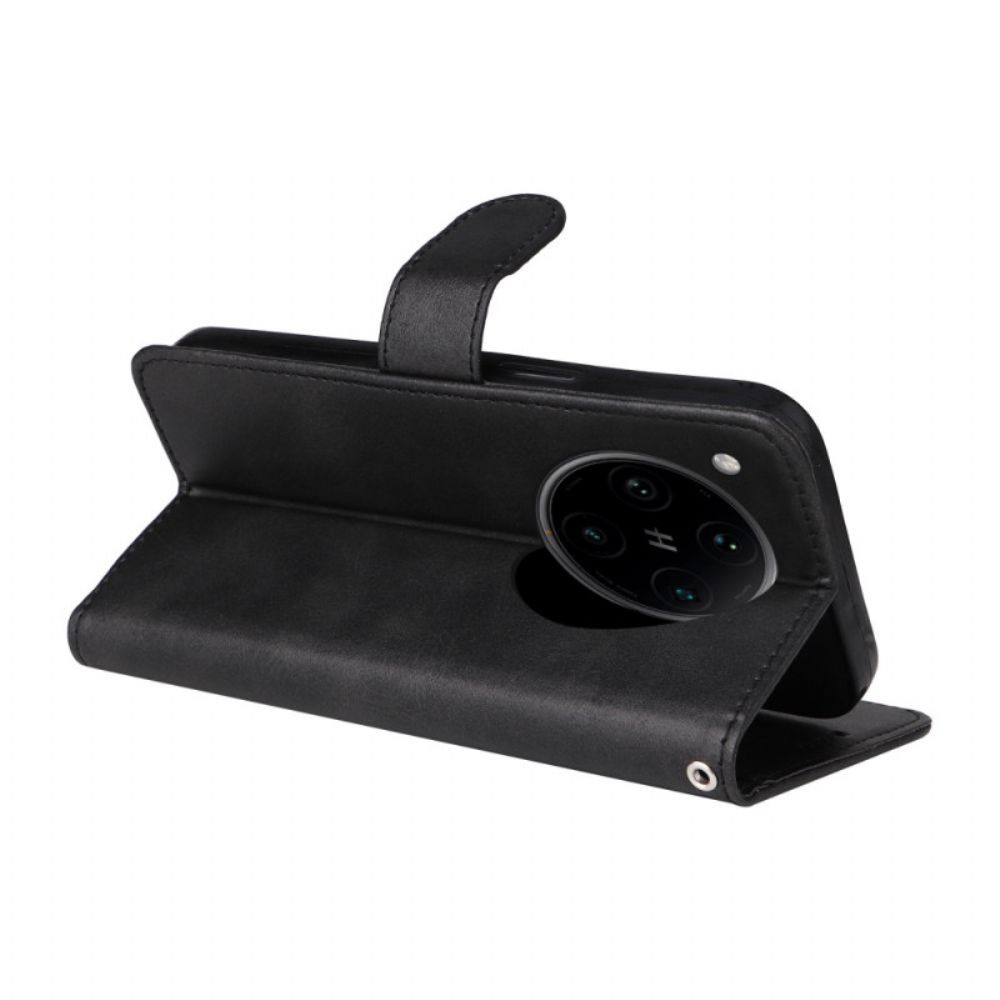 Flip Case Leren Oppo Find X8 Pro Kunstleren Band