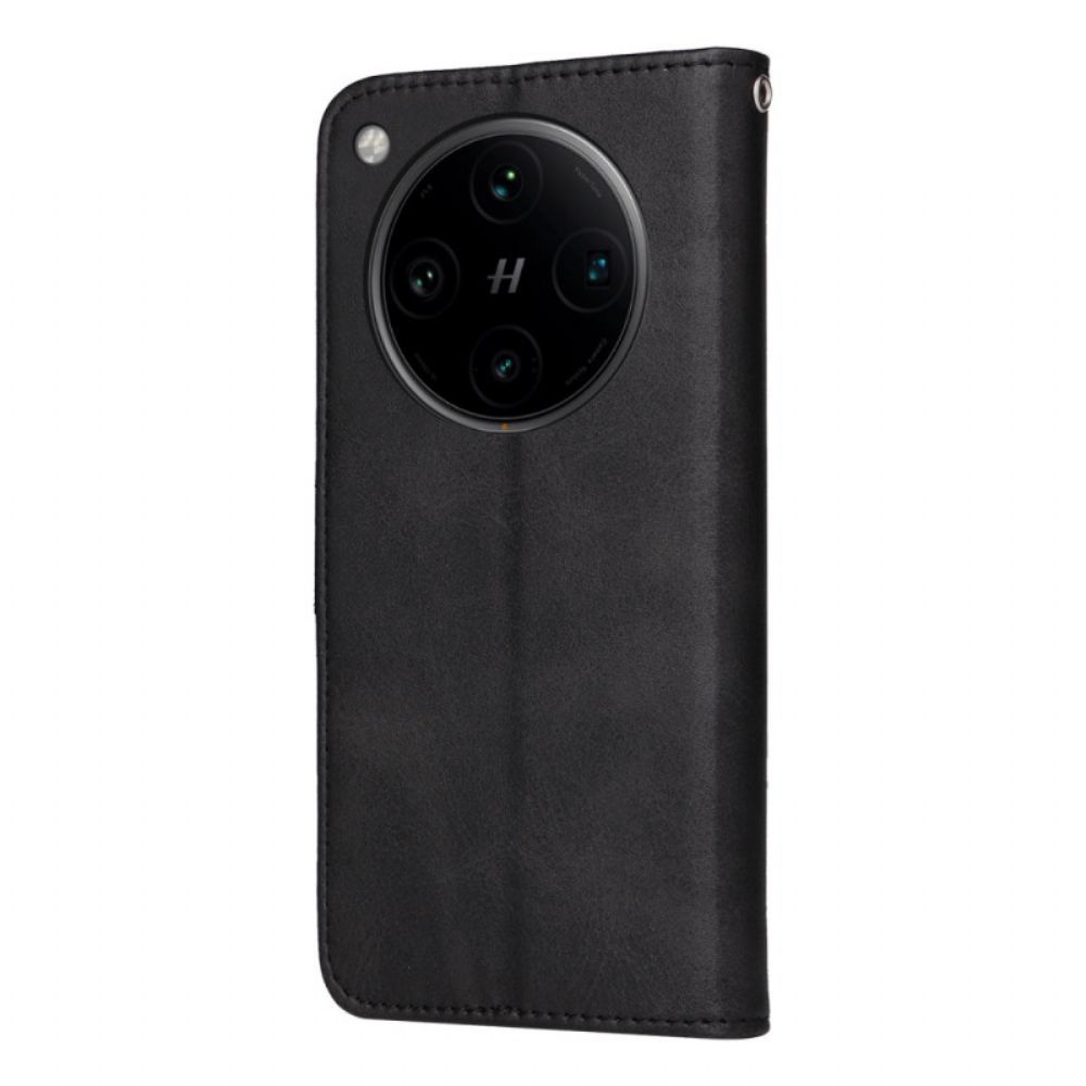 Flip Case Leren Oppo Find X8 Pro Kunstleren Band