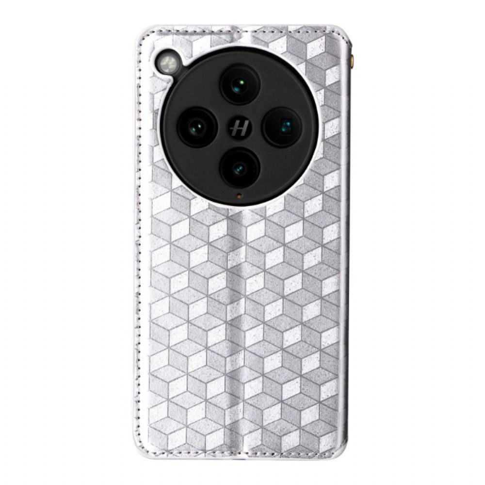 Folio-hoesje Oppo Find X8 Pro Diamantpatroon 3d