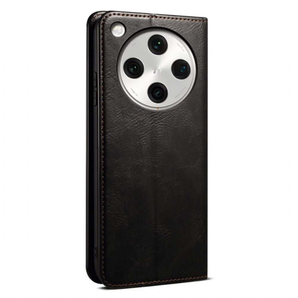 Folio-hoesje Oppo Find X8 Pro Gewaxt Kunstleer