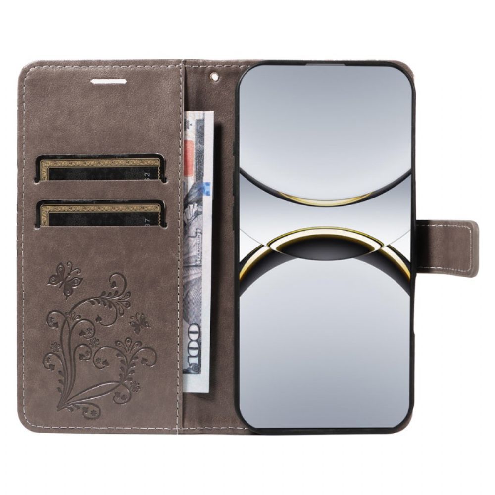 Folio-hoesje Oppo Find X8 Pro Telefoonhoesje Reusachtige Vlinders