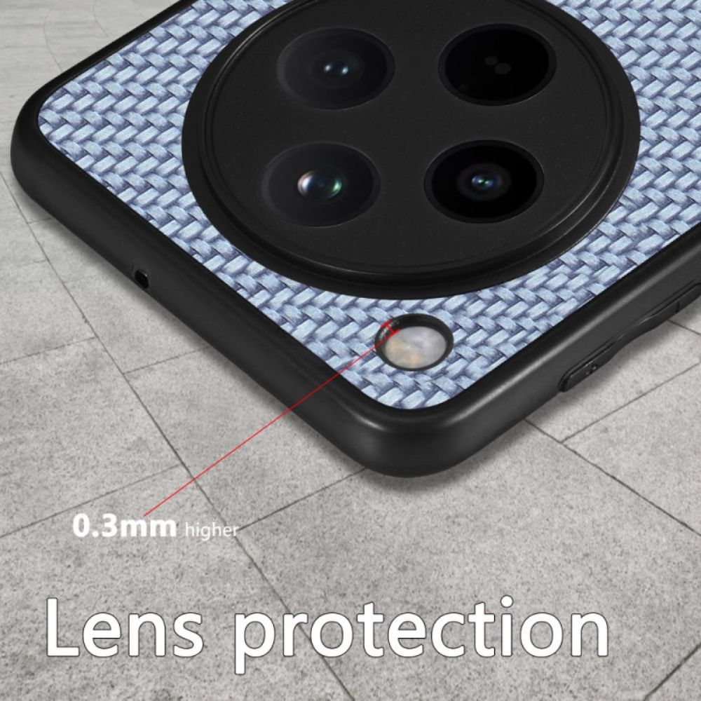 Hoesje Oppo Find X8 Pro Koolstofvezeltextuur Bescherming Hoesje