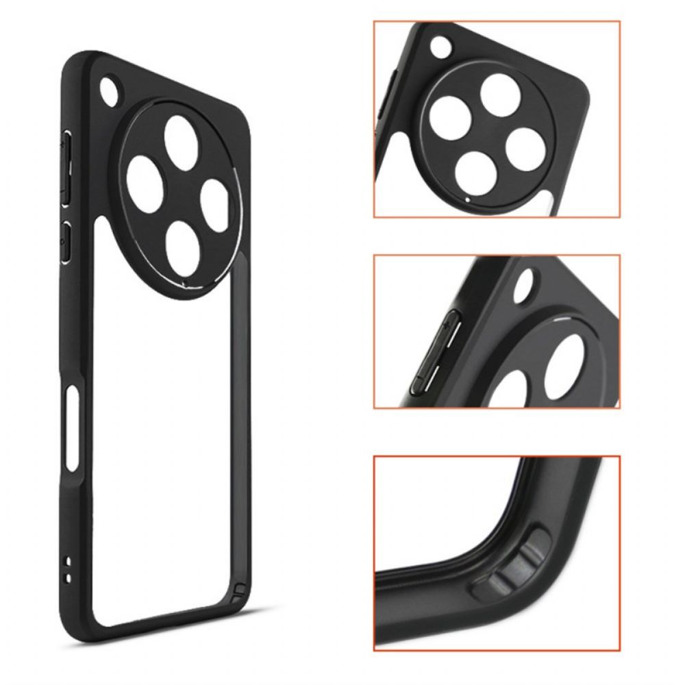 Hoesje Oppo Find X8 Pro Transparant Met Siliconen Randen Bescherming Hoesje