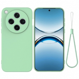 Hoesje Oppo Find X8 Pro Vloeibare Siliconen Met Bandje