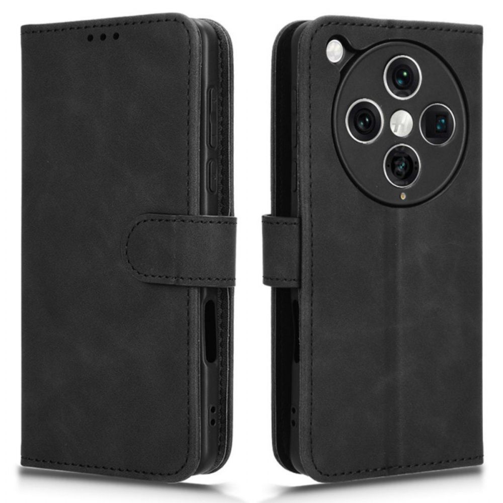 Leren Hoesje Oppo Find X8 Pro Suède-effect Bescherming Hoesje