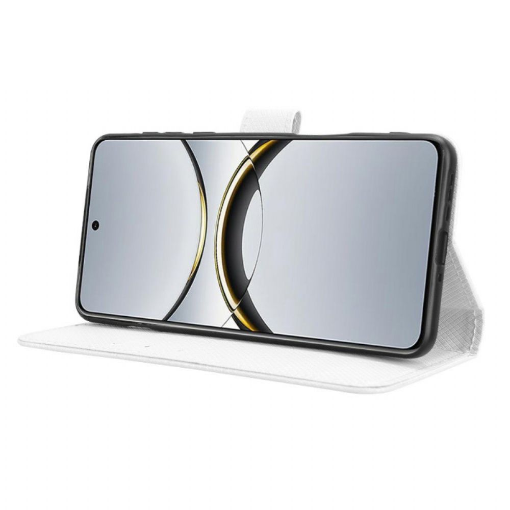 Leren Hoesje Voor Oppo Find X8 Pro Diamantstructuur