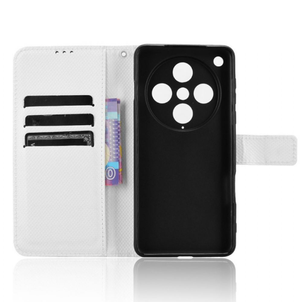 Leren Hoesje Voor Oppo Find X8 Pro Diamantstructuur