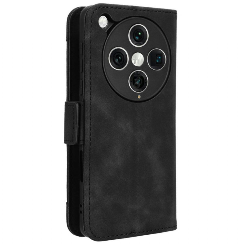 Leren Hoesje Voor Oppo Find X8 Pro Multi-kaart