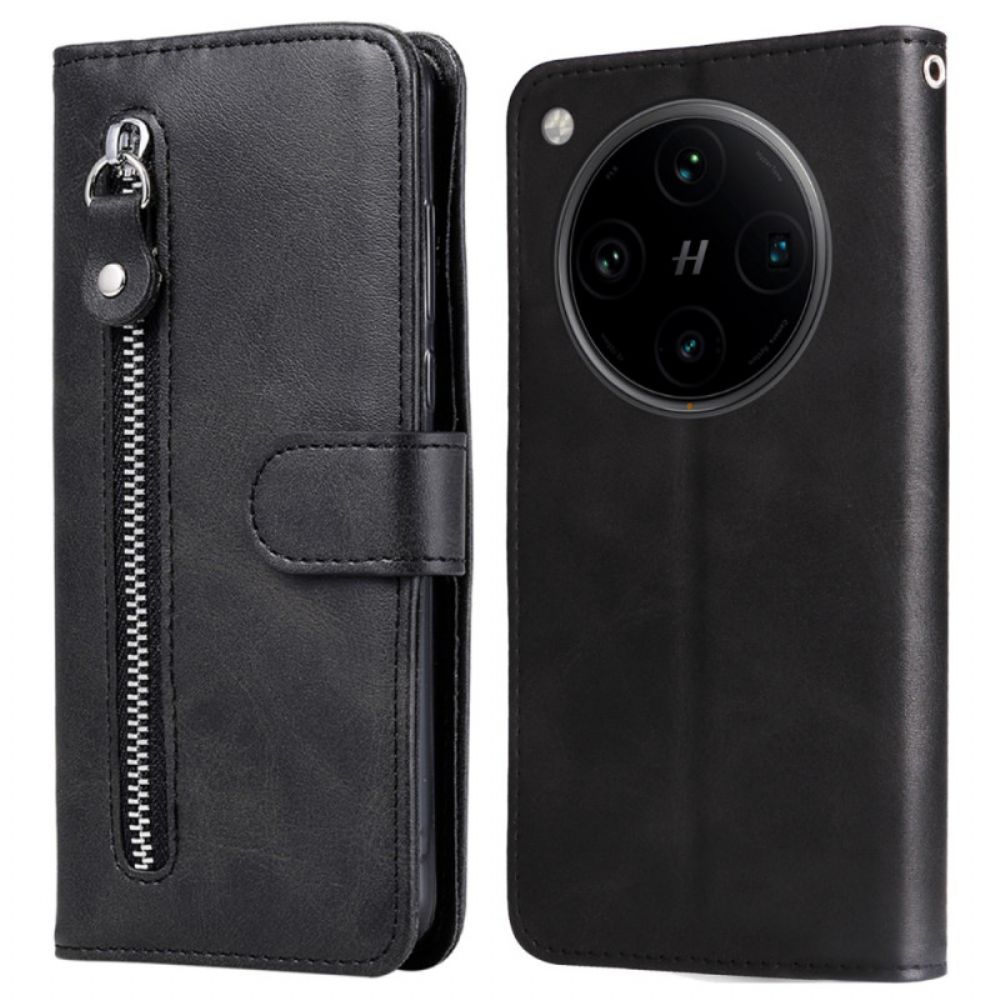 Leren Hoesje Voor Oppo Find X8 Pro Voorvak