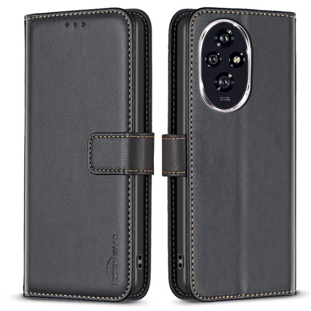 Leren Hoesje Honor 200 Klassieke Binfen Kleur