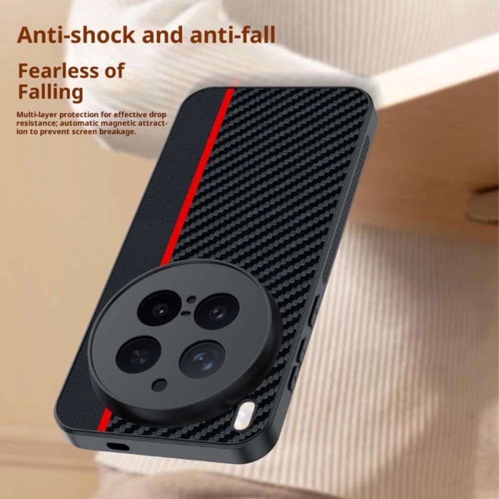 Cover Hoesje Vivo X300 Pro Telefoonhoesje Koolstofvezel