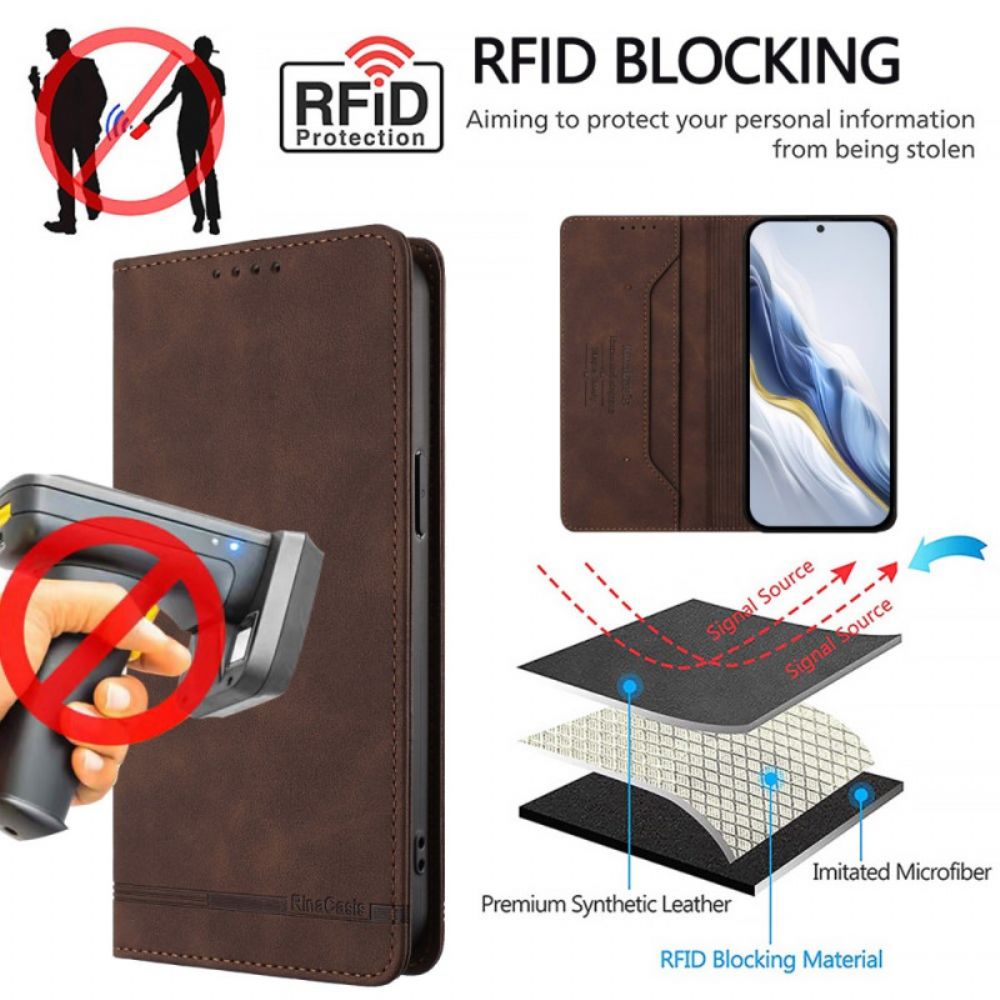 Folio-hoesje Vivo X300 Pro Rfid-bescherming Bescherming Hoesje