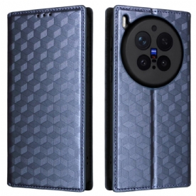 Folio-hoesje Vivo X300 Pro Telefoonhoesje Diamantpatroon