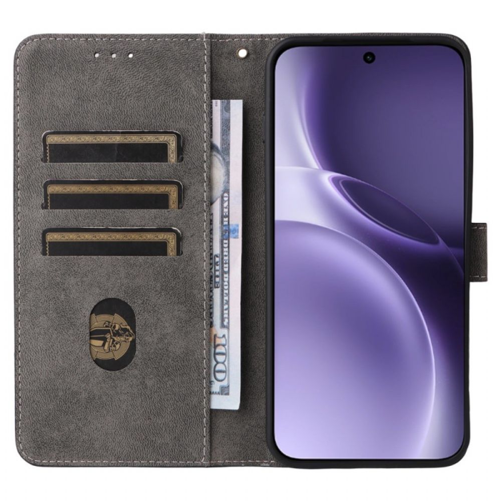 Folio-hoesje Vivo X300 Pro Telefoonhoesje Rfid-bescherming Met Lederlook