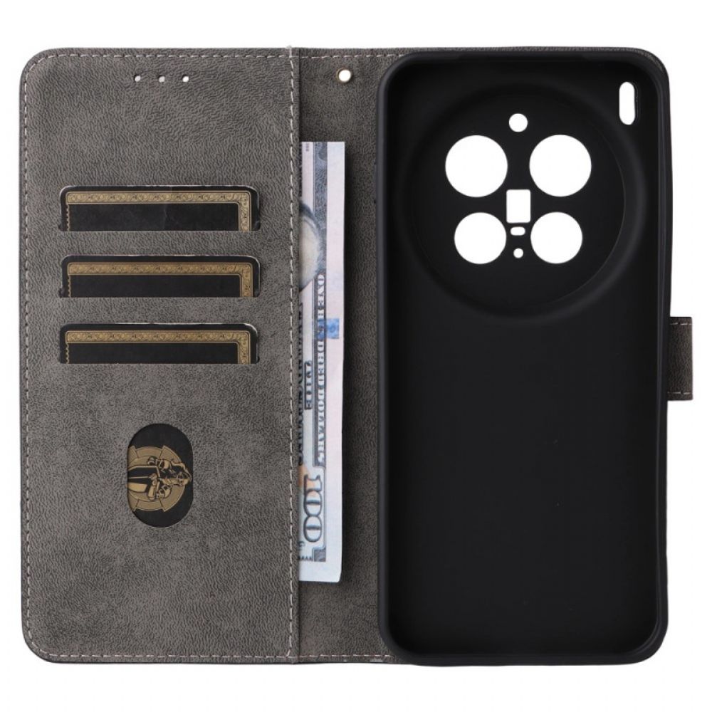 Folio-hoesje Vivo X300 Pro Telefoonhoesje Rfid-bescherming Met Lederlook