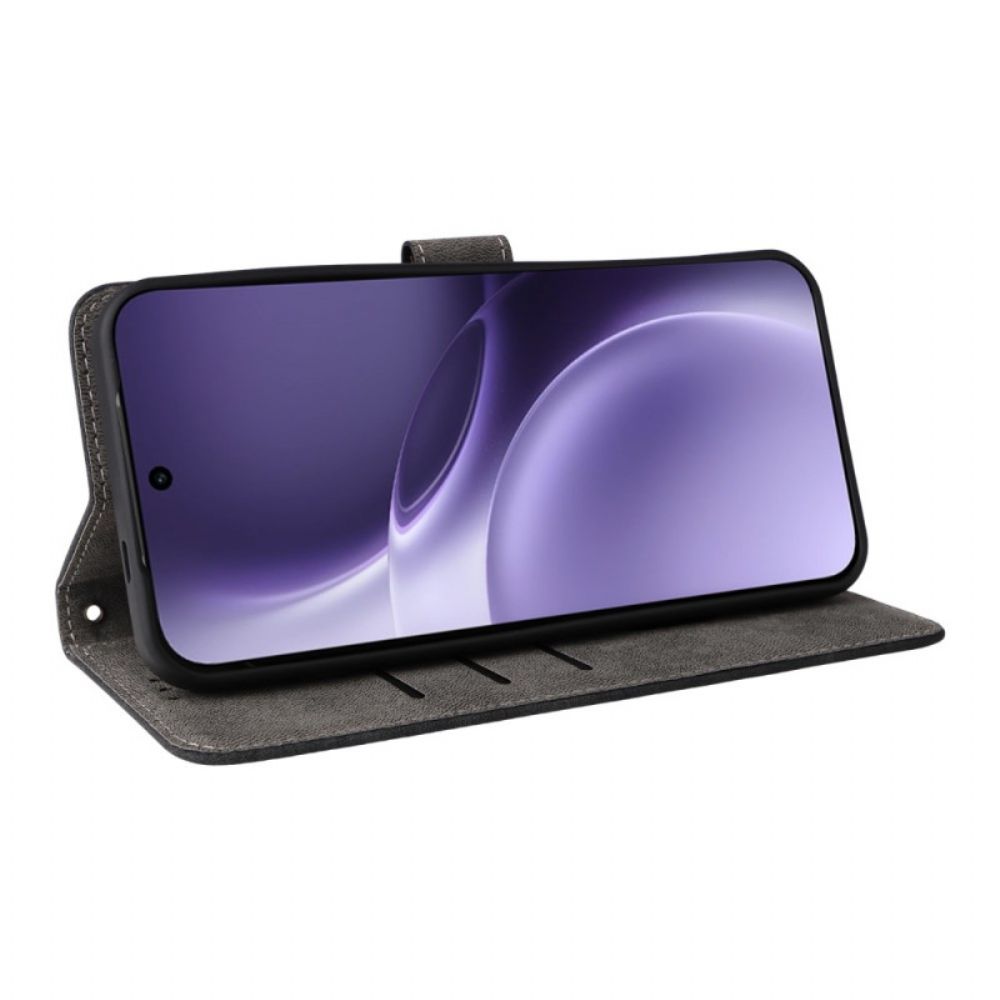 Folio-hoesje Vivo X300 Pro Telefoonhoesje Rfid-bescherming Met Lederlook