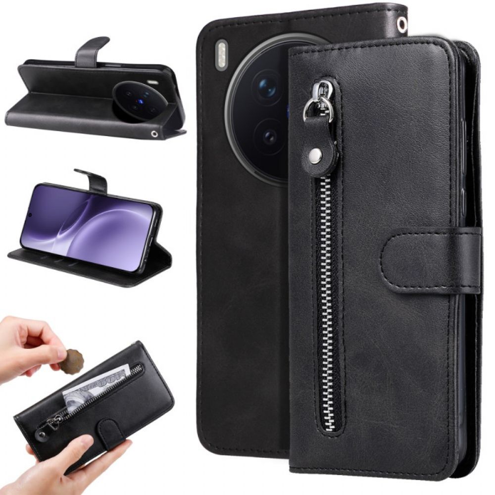 Folio-hoesje Vivo X300 Pro Vakje Met Rits