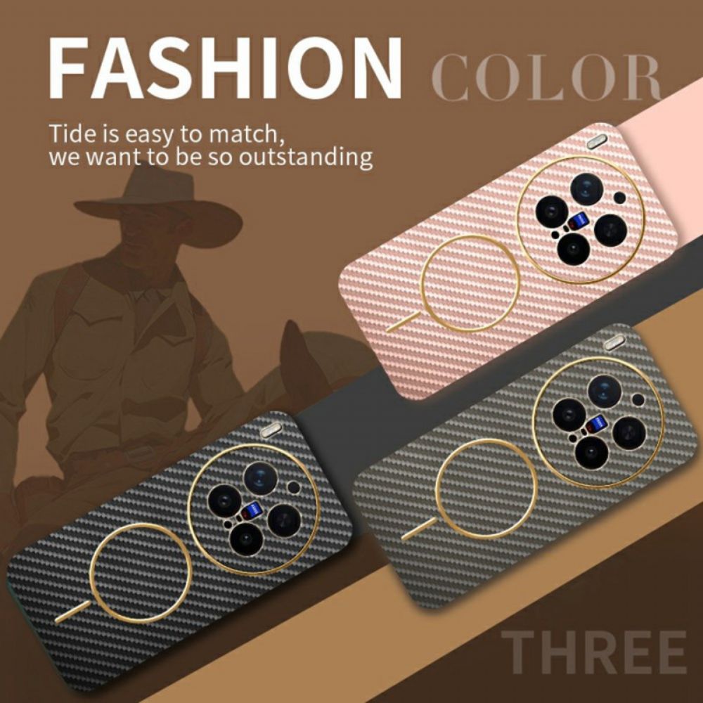 Hoesje Vivo X300 Pro Koolstofvezeltextuur Bescherming Hoesje