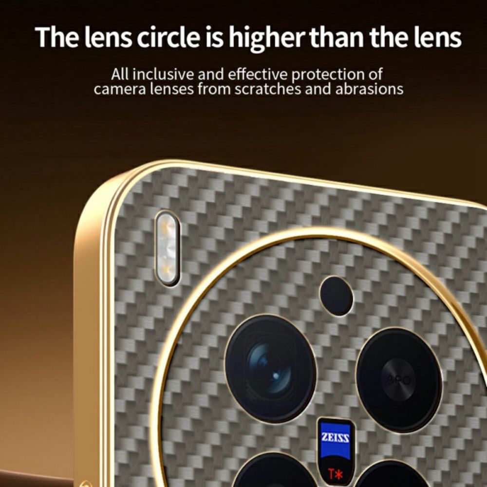 Hoesje Vivo X300 Pro Koolstofvezeltextuur Bescherming Hoesje