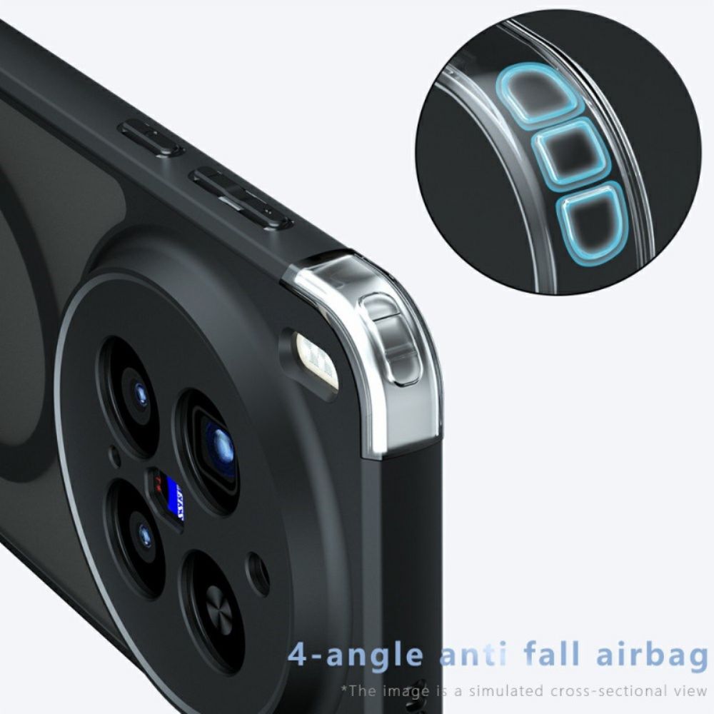 Hoesje Vivo X300 Pro Magsafe Matte Afwerking Bescherming Hoesje