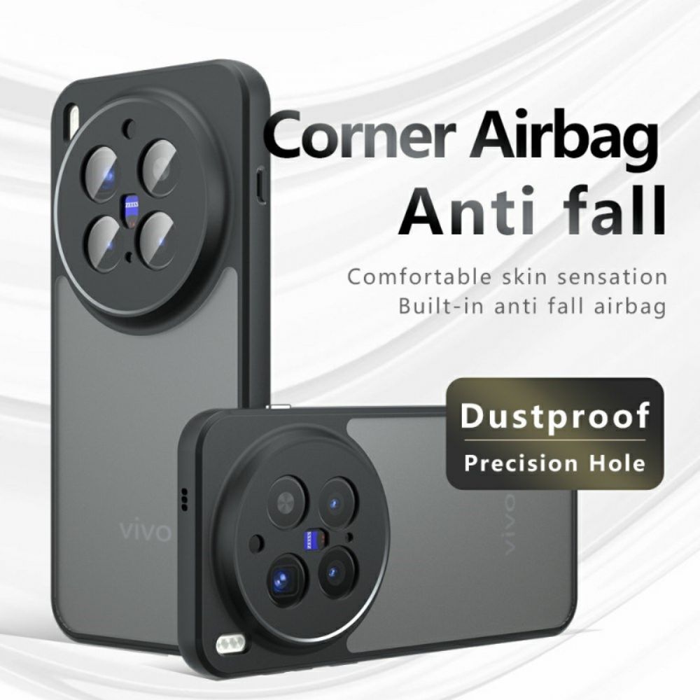 Hoesje Vivo X300 Pro Matzwart Transparant