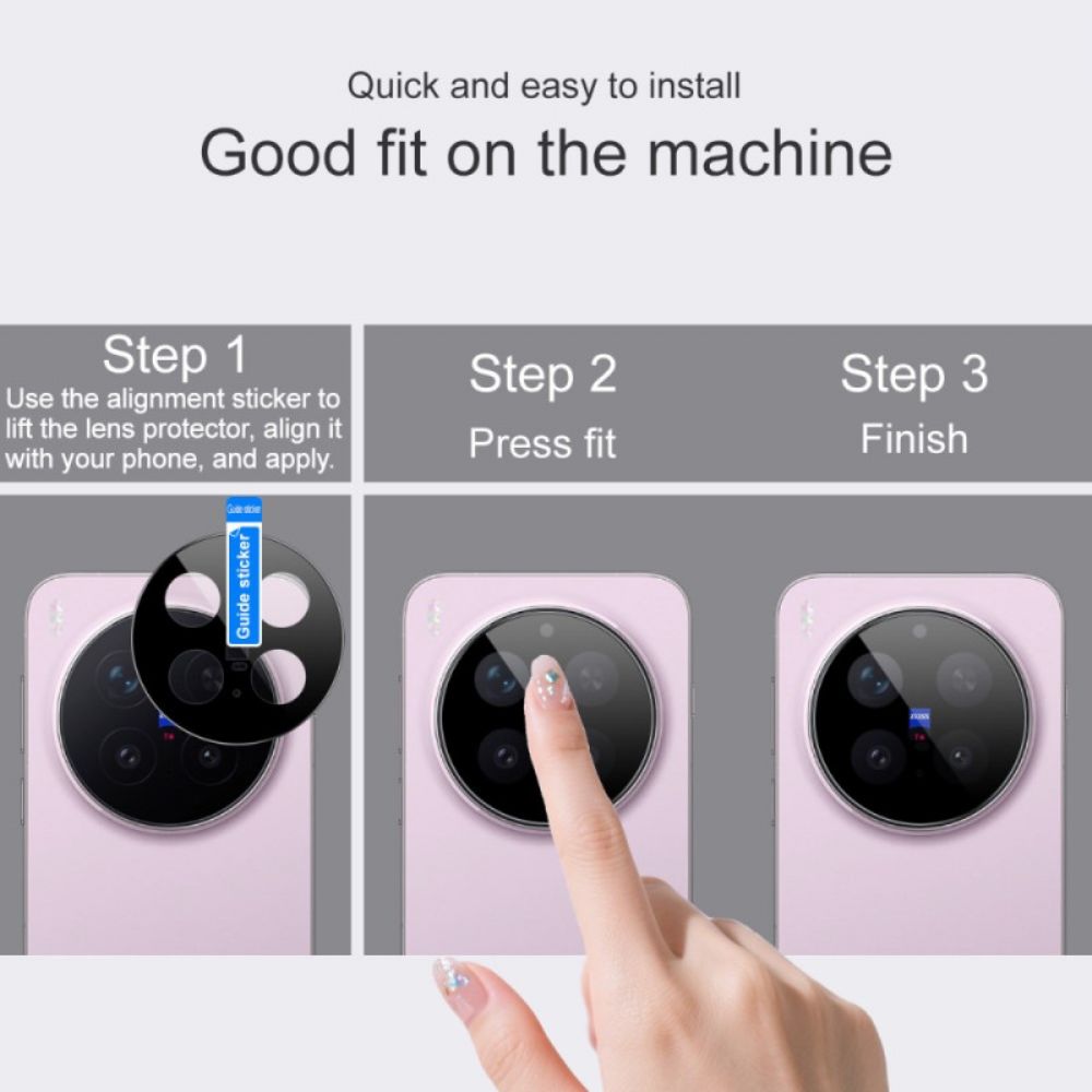 Lensbeschermer Van Gehard Glas Voor Vivo X300 Pro (zwarte Versie) Imak