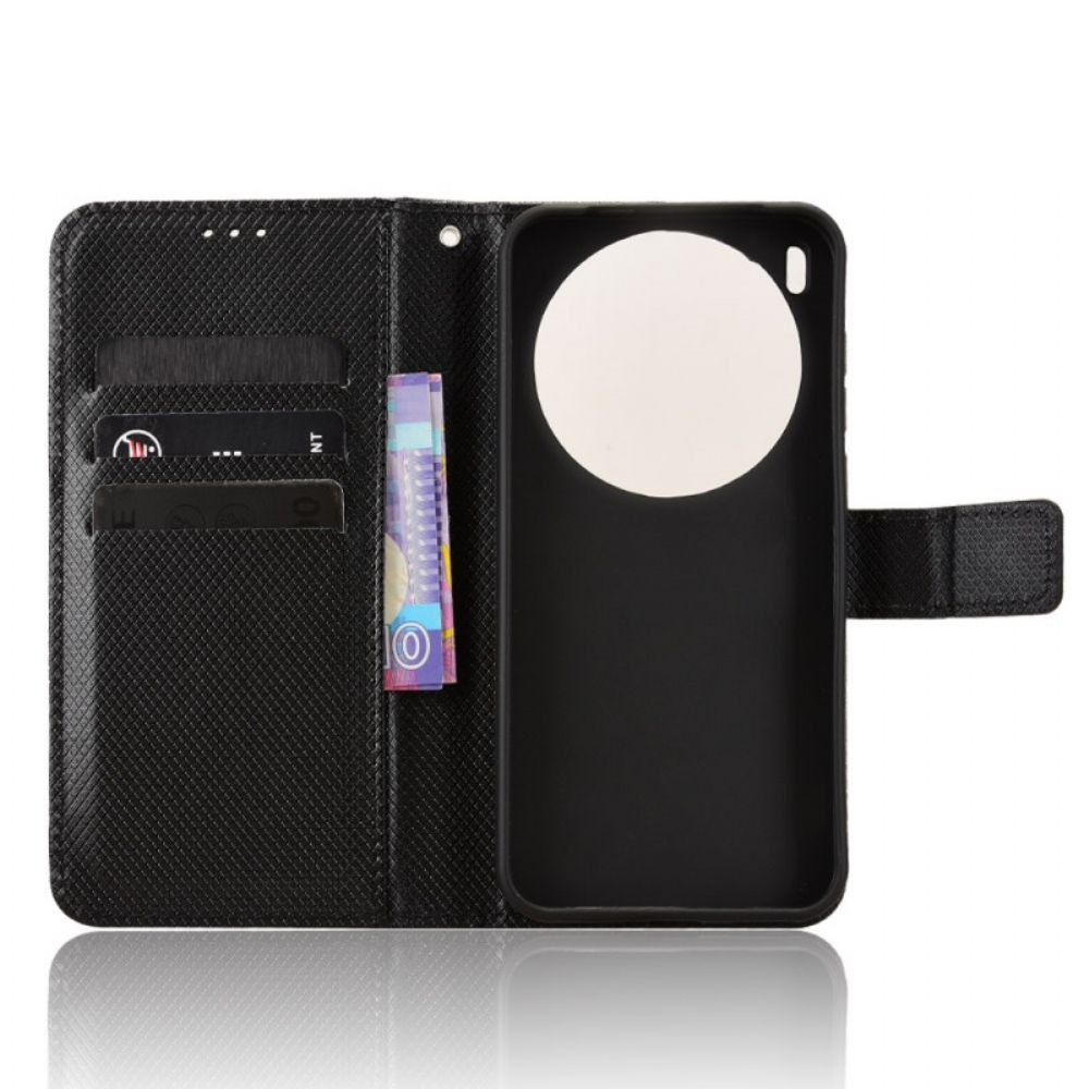 Leren Hoesje Vivo X300 Pro Diamanttextuur