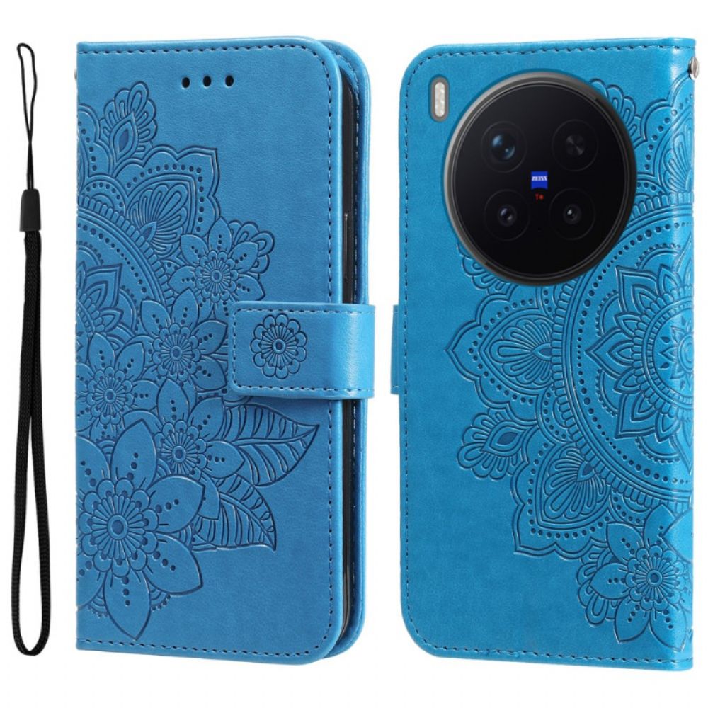 Leren Hoesje Voor Vivo X300 Pro Mandala-print