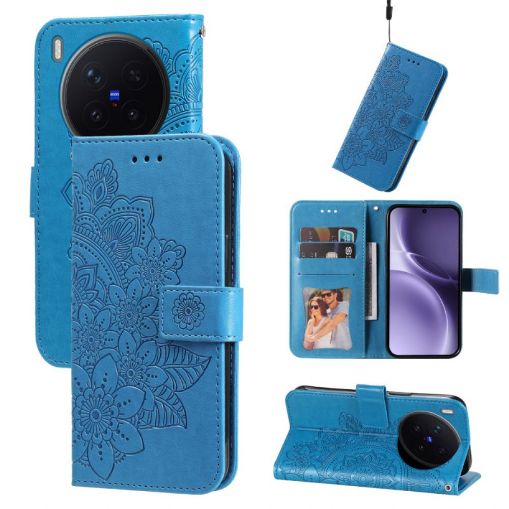 Leren Hoesje Voor Vivo X300 Pro Mandala-print
