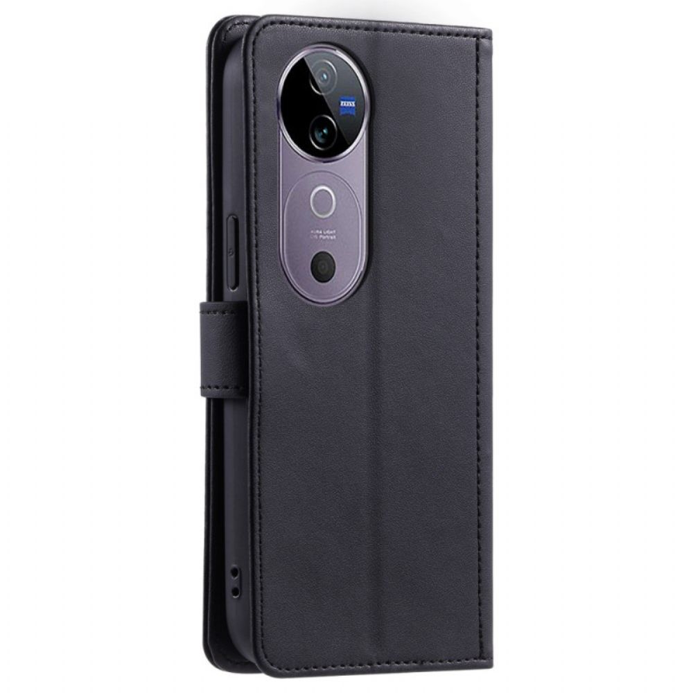 Folio-hoesje Vivo V40 5g Telefoonhoesje Gewatteerd Met Bandjes