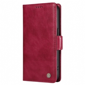 Folio-hoesje Vivo V40 5g Telefoonhoesje Lychee Textuur Yikatu