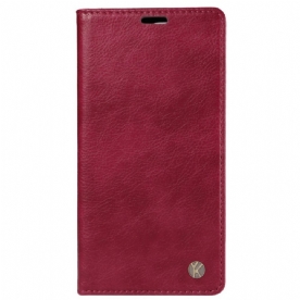 Folio-hoesje Vivo V40 5g Telefoonhoesje Vintage-effect Yikatu