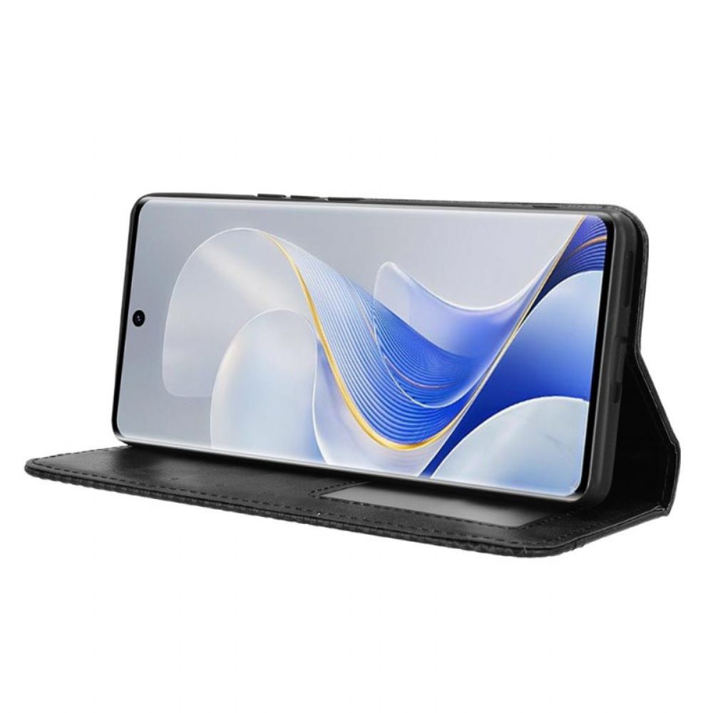 Folio-hoesje Vivo V40 5g Telefoonhoesje Vintage Rand