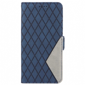 Leren Hoesje Voor Vivo V40 5g Diamantpatroon