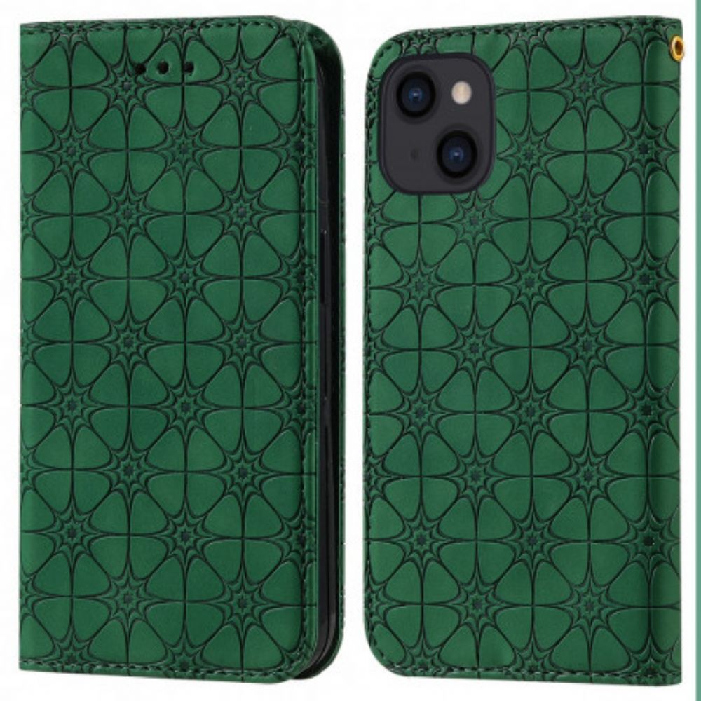 Bescherming Hoesje voor iPhone 13 Folio-hoesje Barokke Bloemen