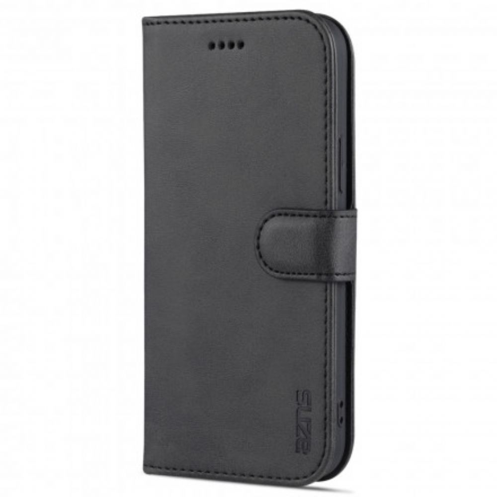 Folio-hoesje voor iPhone 13 Azns Kunstleer