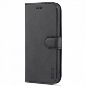 Folio-hoesje voor iPhone 13 Azns Kunstleer