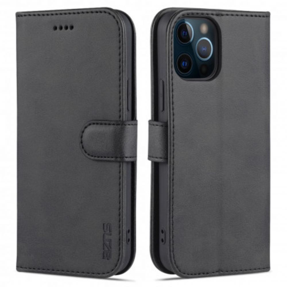 Folio-hoesje voor iPhone 13 Azns Kunstleer