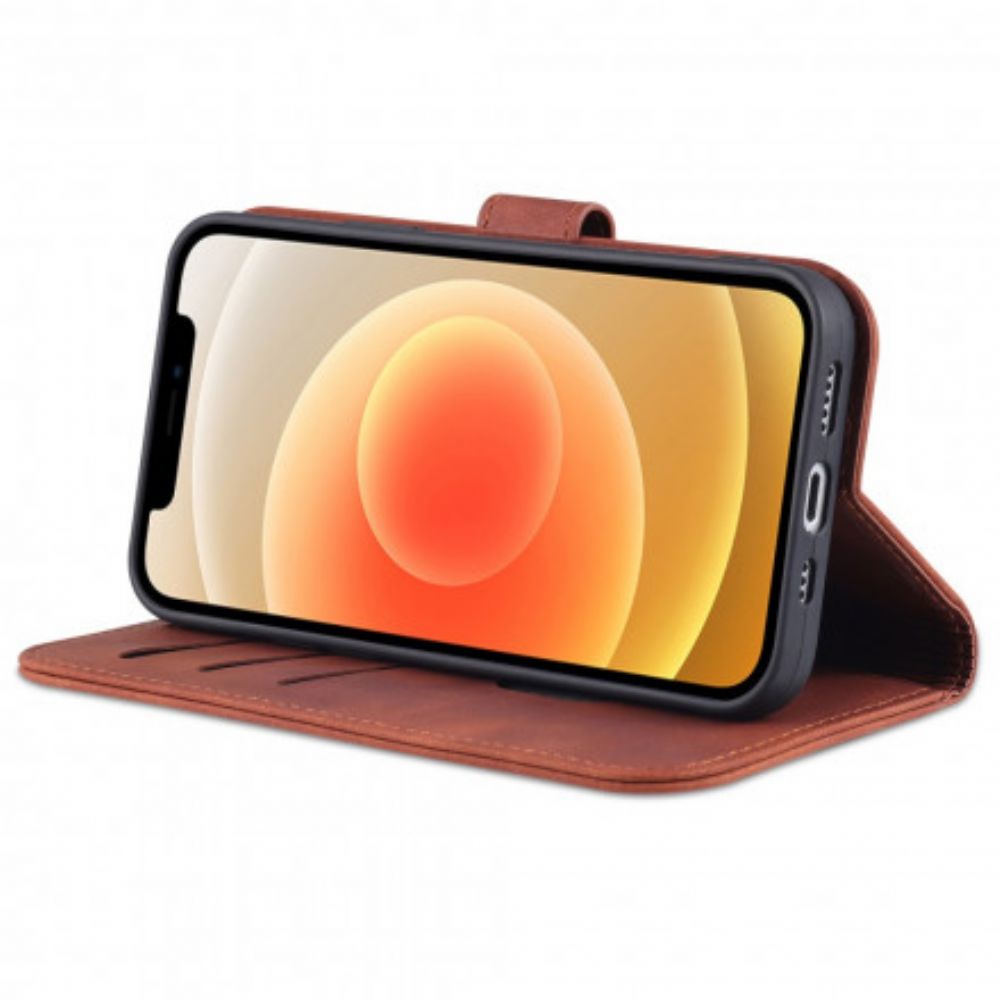 Folio-hoesje voor iPhone 13 Azns Kunstleer