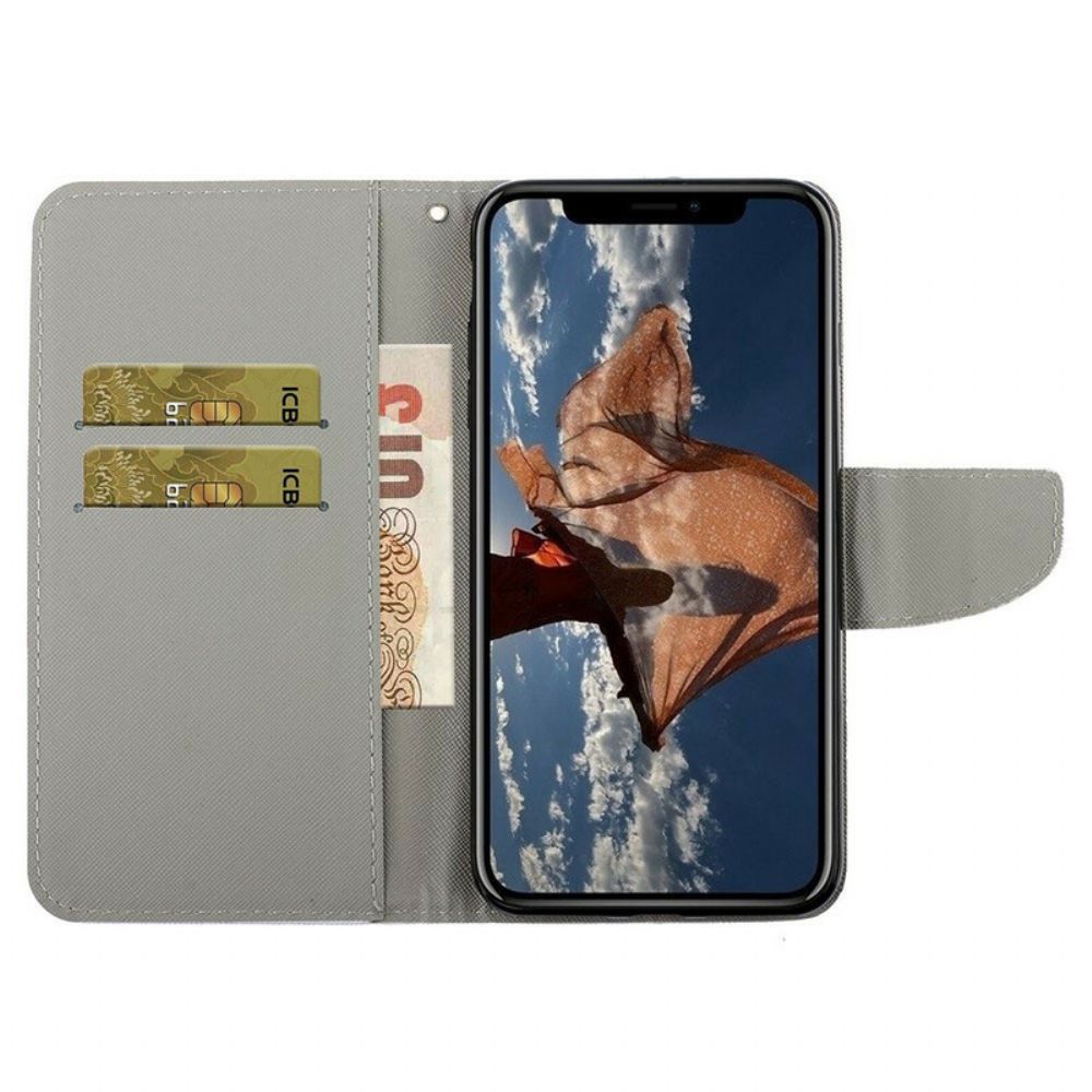 Folio-hoesje voor iPhone 13 Compleet Met Koord