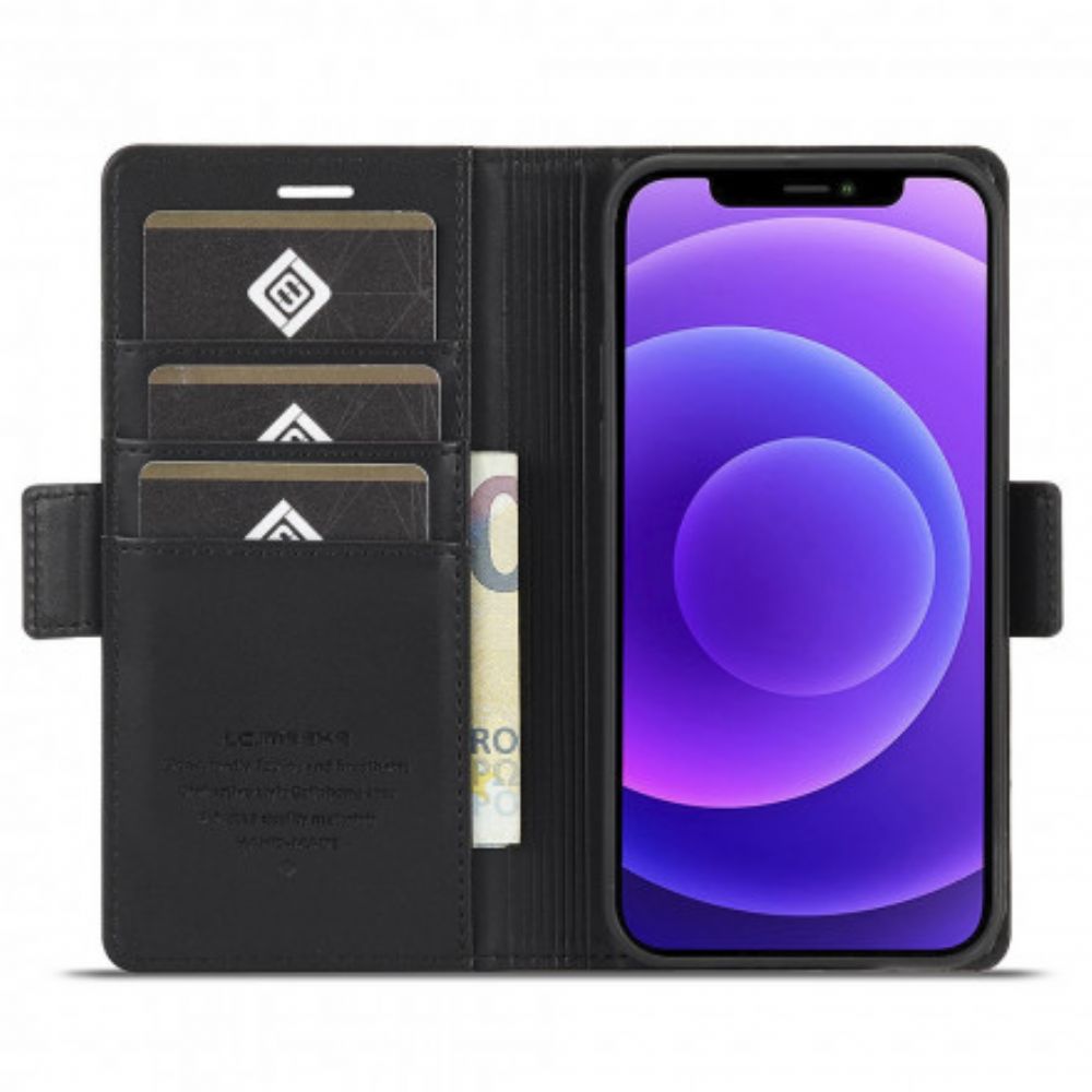 Folio-hoesje voor iPhone 13 Dubbele Sluiting Lc.imeeke