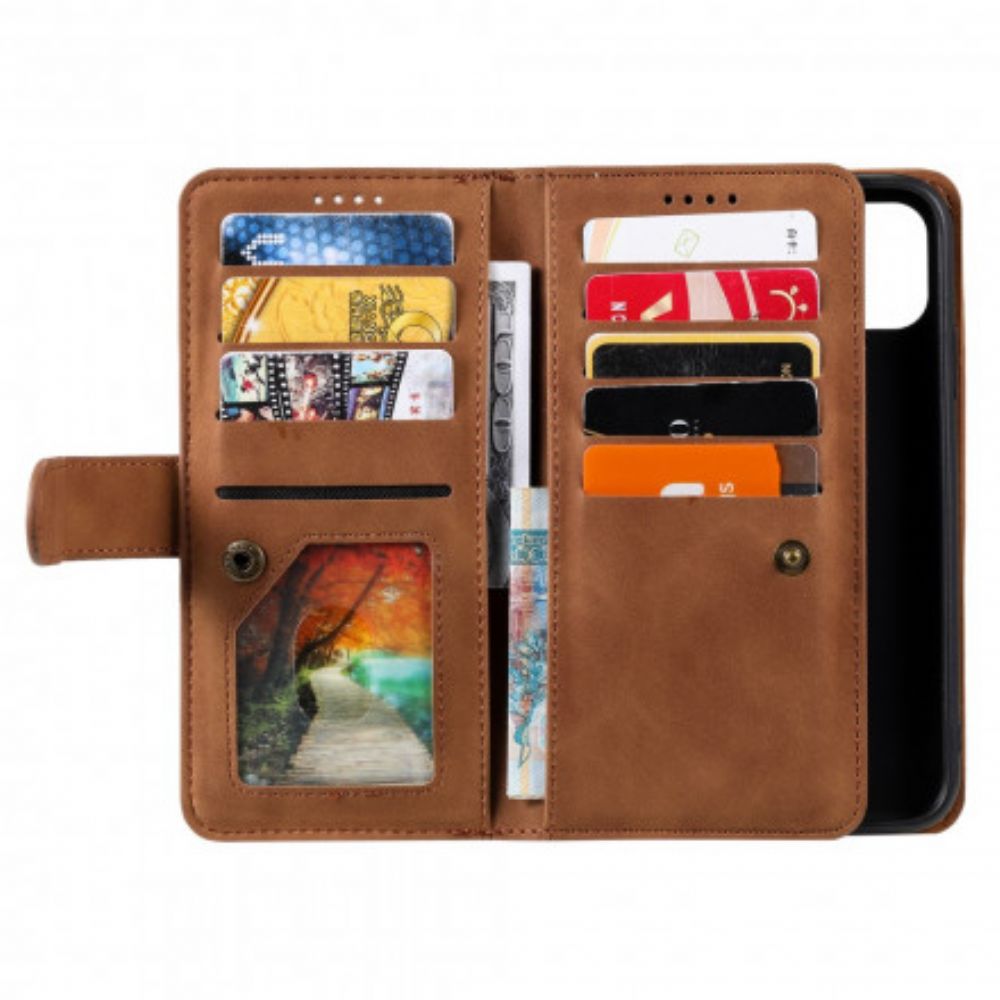 Folio-hoesje voor iPhone 13 Met Ketting Band Portemonnee