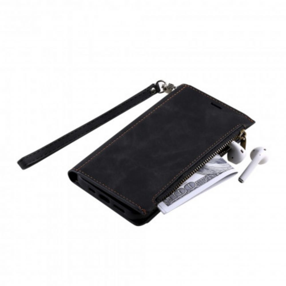 Folio-hoesje voor iPhone 13 Munt- En Kaarthouder