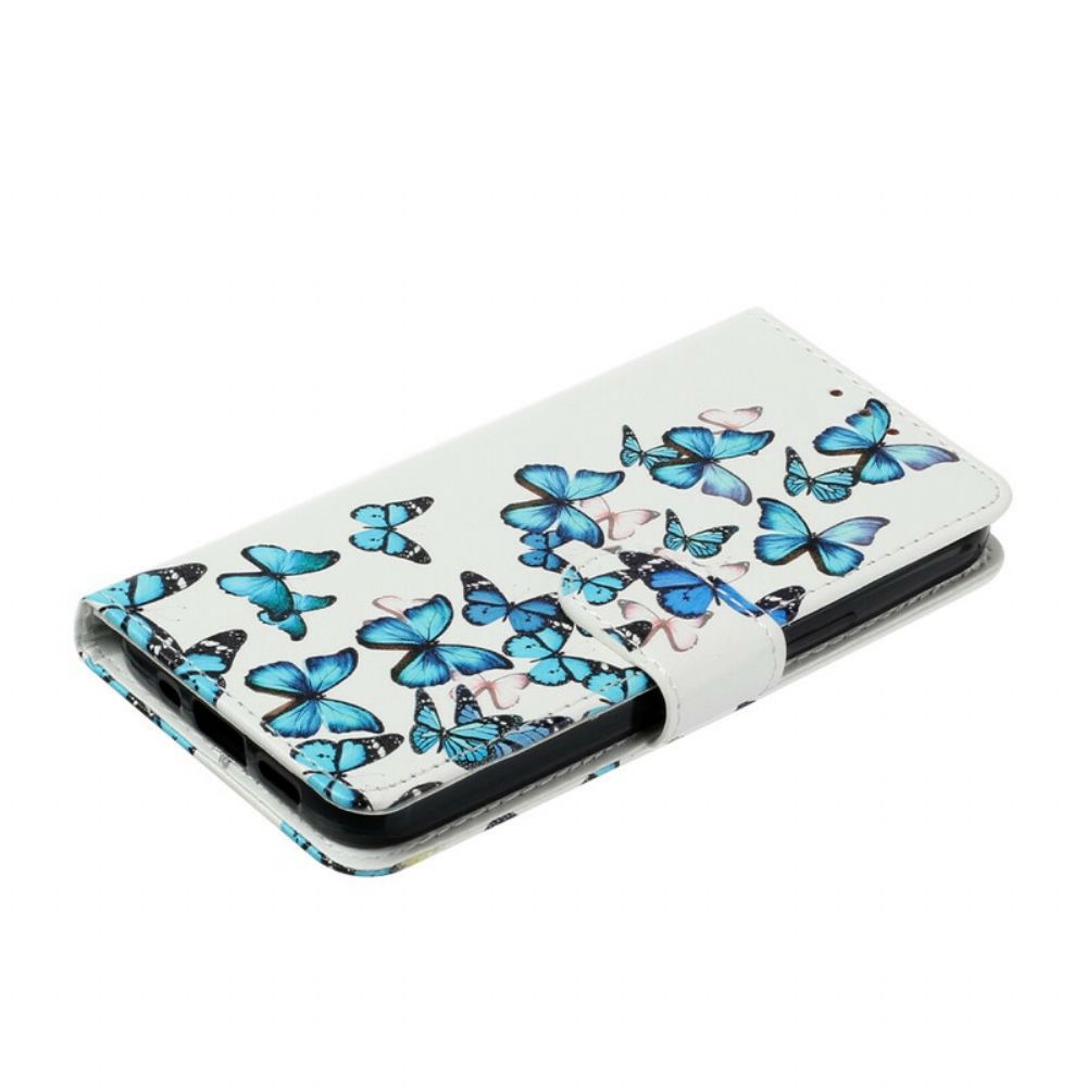 Folio-hoesje voor iPhone 13 Vliegende Vlinders