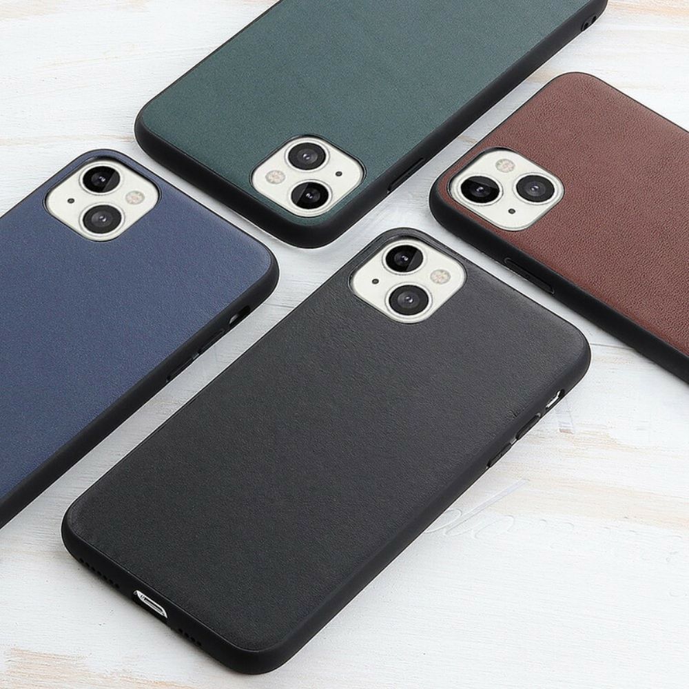 Hoesje voor iPhone 13 Echt Leer