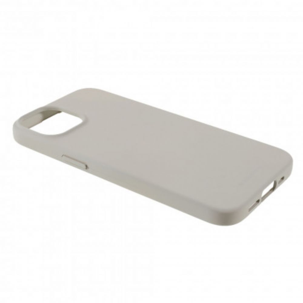 Hoesje voor iPhone 13 Matte Siliconen Mercury Goospery