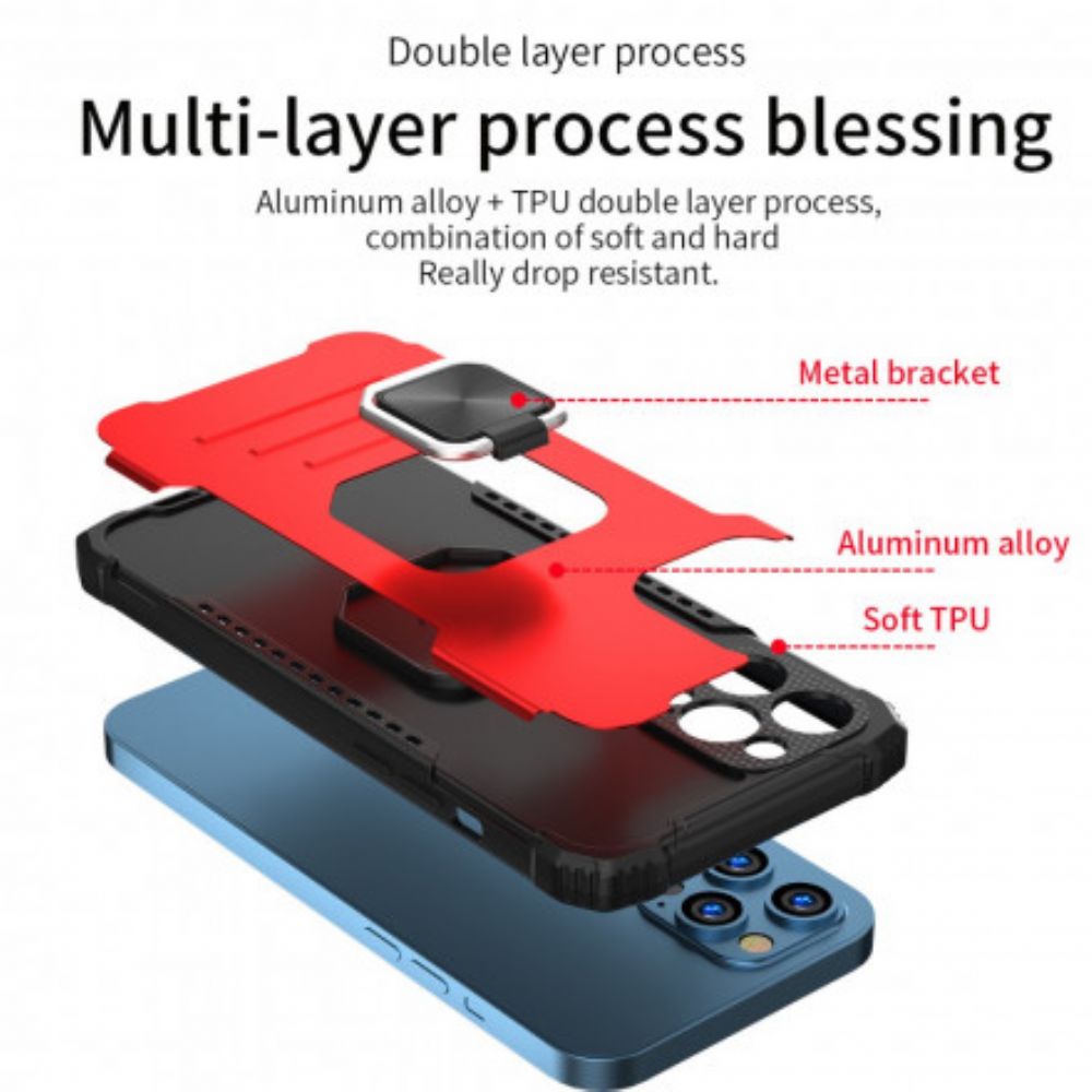 Hoesje voor iPhone 13 Ringsteun Van Aluminiumlegering